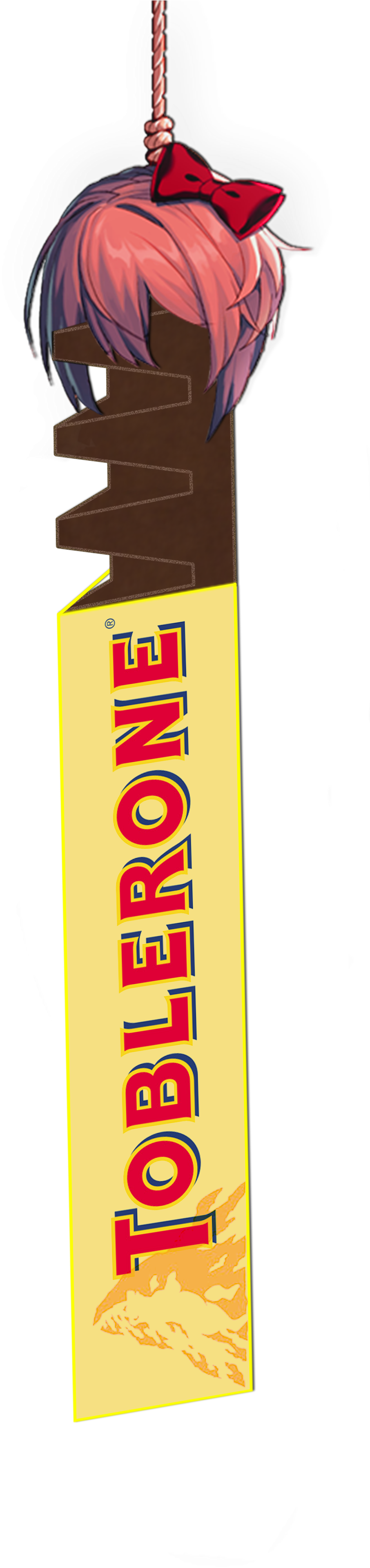 There's A Shit Ton Of Toblerone Ddlc Memes Like This - Orange (1046x3840), Png Download