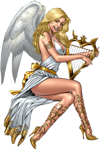 Yahoo Image Search Results - Blond Angel (390x504), Png Download