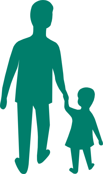 Adult Child Holding Hands Clip Art At Clker - Child Holding Hands With Parent Png (354x597), Png Download