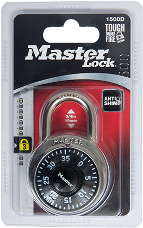 Master Lock 1530dcm X-treme Combination Lock (500x500), Png Download