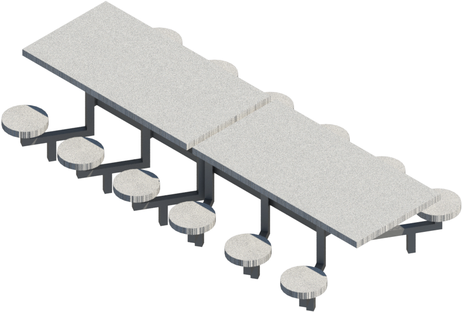 Mesa De Comedor Para Colegio De 1524x3048mm - Mesas Comedor Colegio (1000x895), Png Download
