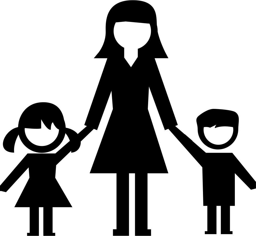 Png File - Babysitting Black And White (980x904), Png Download
