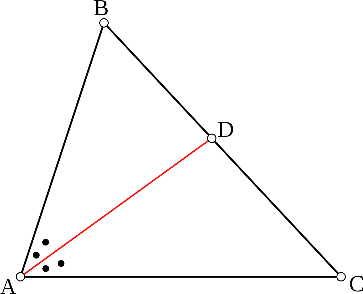 Angle Bisector Of A Triangle (1200x975), Png Download