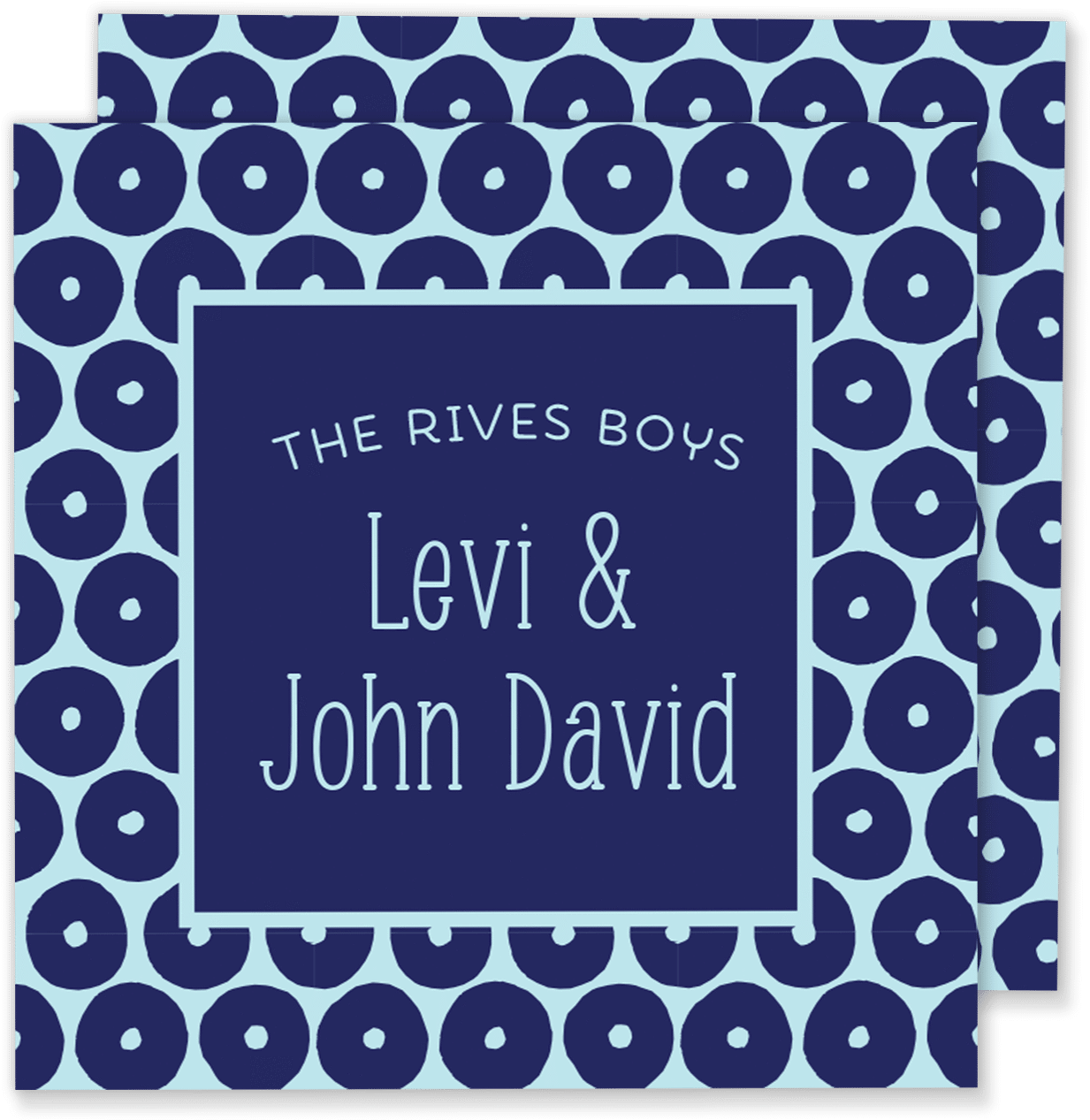 Dotted Family Calling Card - Circle (1296x1296), Png Download