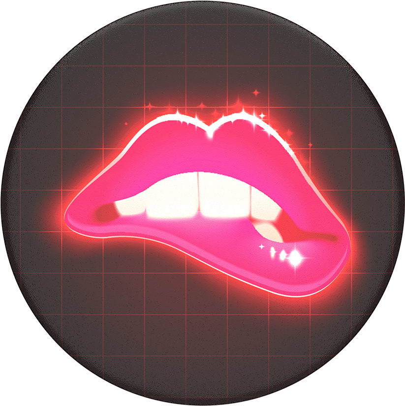 Neon Lips (1000x1000), Png Download