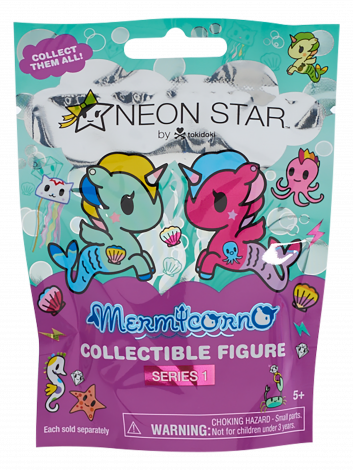 Neon Star By Tokidoki Mermicorno Collectible Figures - Tokidoki Die-cut Notebook (353x470), Png Download