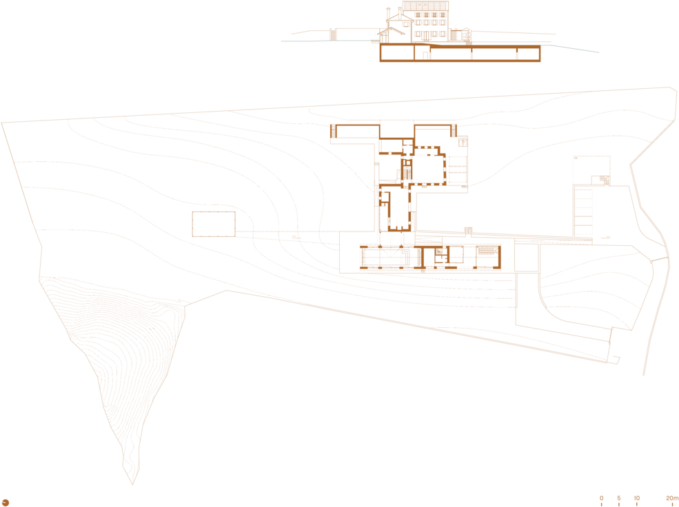 Hillside House Disegni 01 - Diagram (1000x833), Png Download