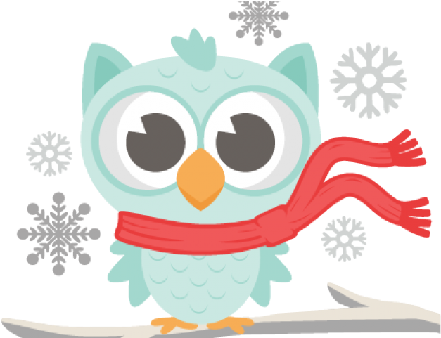 Owl Winter Cliparts - Clip Art (640x480), Png Download