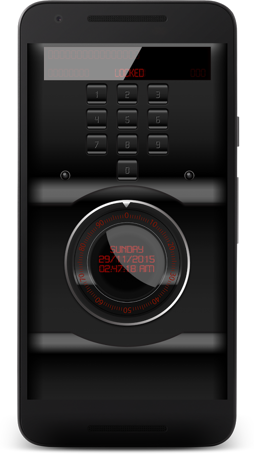 Combination Lock Lockscreen - Android Application Package (504x900), Png Download