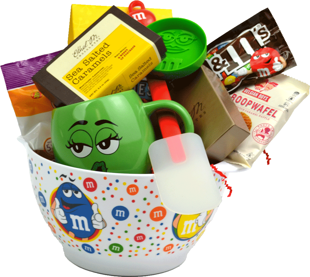M&m Character Gift Baking Bowl - M&m's Crispy Chocolate Candies - 30 Oz Pouch (1024x1024), Png Download