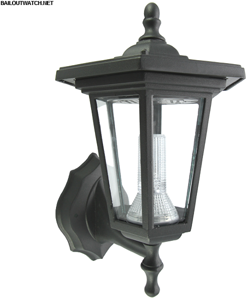 Wl Solar Coach Lantern Wall Light Solar Wall Lights - Lighting (600x600), Png Download