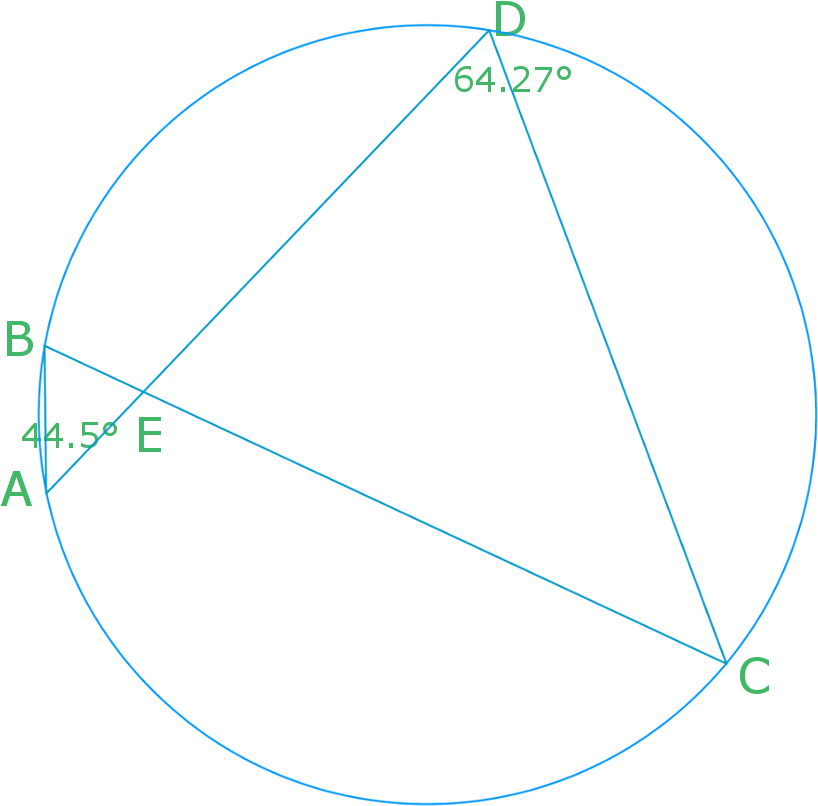 Use Angles In A Circle To Find Other Angles - Circle (1014x823), Png Download