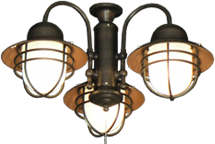Picture Of 362 Indoor & Outdoor Lantern Light With - Gulf-coast Fl362" Outdoor Rated Ceiling Fan Light Kit (800x563), Png Download