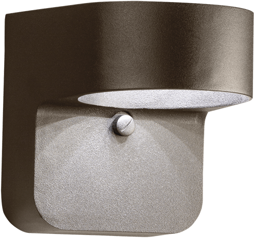 15w Led Textured Architectural Bronze Outdoor Lantern - Kichler 6-light Outdoor Sconce 11077bkt (900x675), Png Download