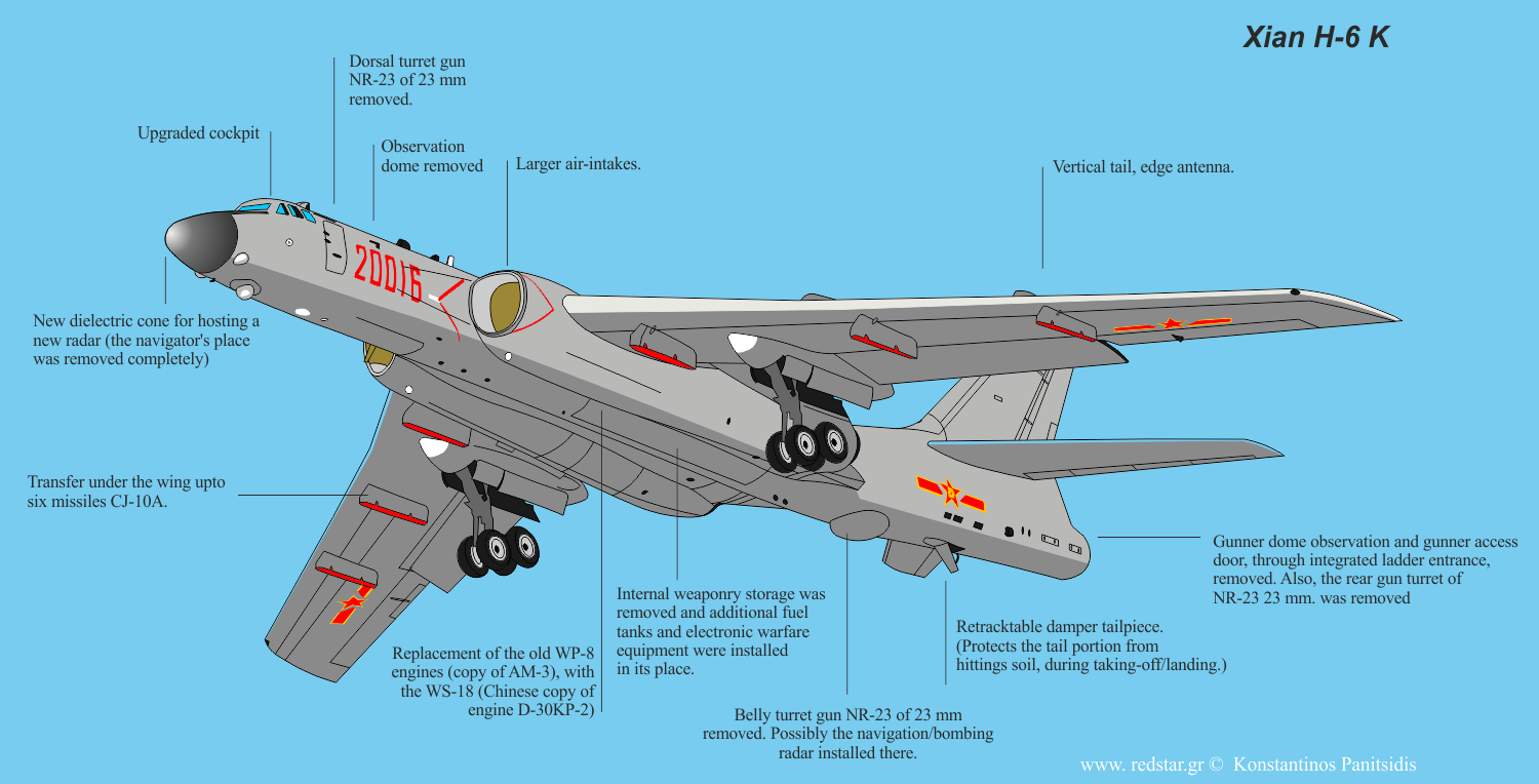 China Xian Strategic Bomber H-6k Details Bomber Plane, - Chinese H 6 Strategic Bomber (1500x764), Png Download