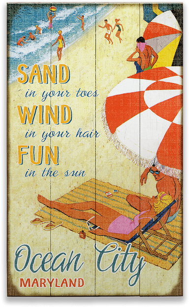 View Zoom Sand, Wind And Fun Sign - Personalized Wood Beach Sign - Sand Wind And Fun (28" (730x730), Png Download