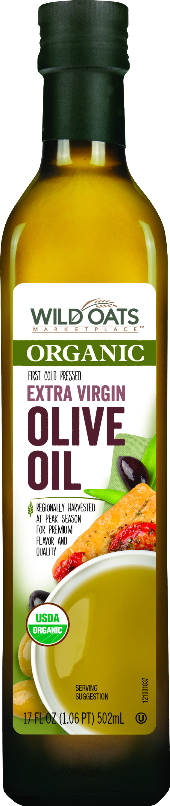 Olive Oil In Glass Bottle Png Images - Wild Oats Marketplace Organic Diced Tomatoes In Tomato (568x2692), Png Download