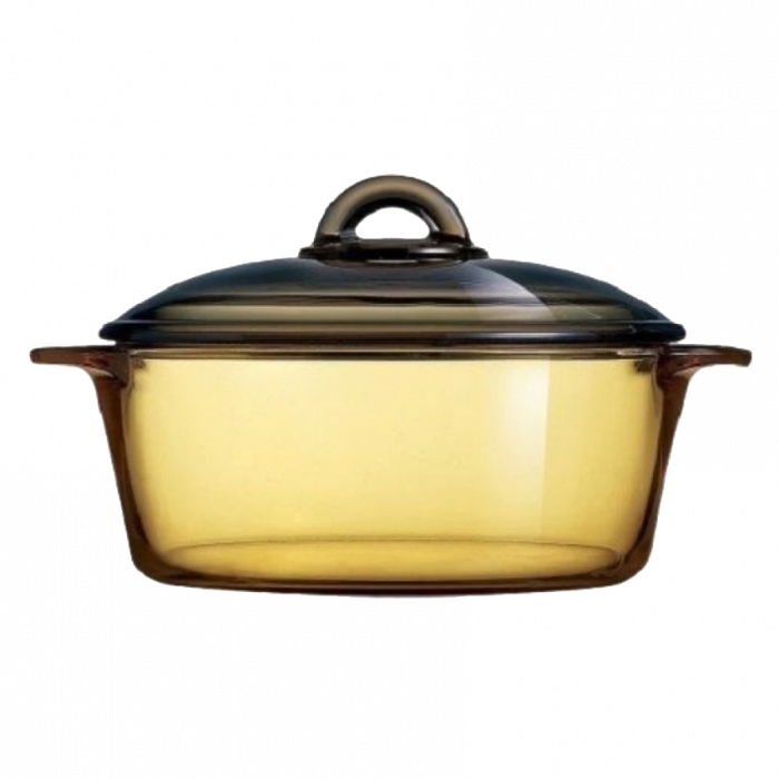 Luminarc Vitro 2.1 Qt. Amber Cov'd Casserole, Medium (700x700), Png Download