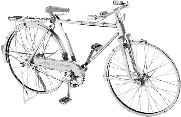 Metal Earth Vehicles - Metal Earth Bicycle (600x404), Png Download