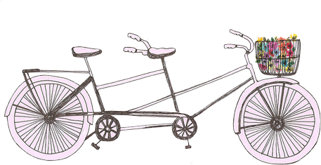 Bike, Flowers, And Cute Image - Imagen De Bicicleta En Png (500x380), Png Download
