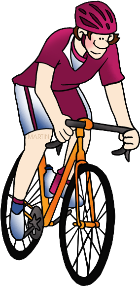 Vintage Clip Art - Phillip Martin Clipart Bike (330x648), Png Download