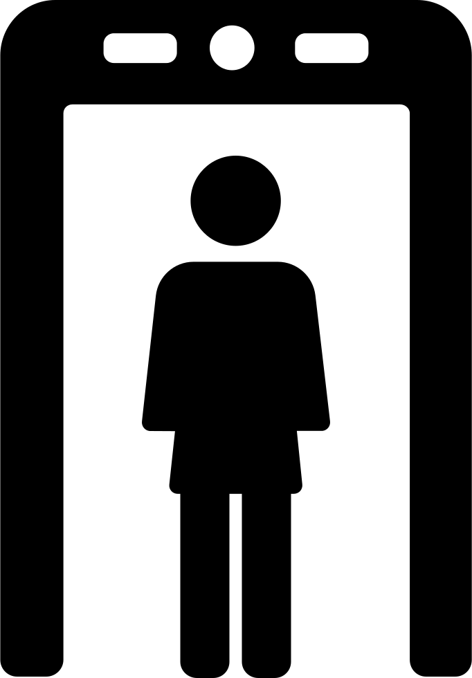 Metal Detector Gate - Icono Detector De Metales (682x980), Png Download