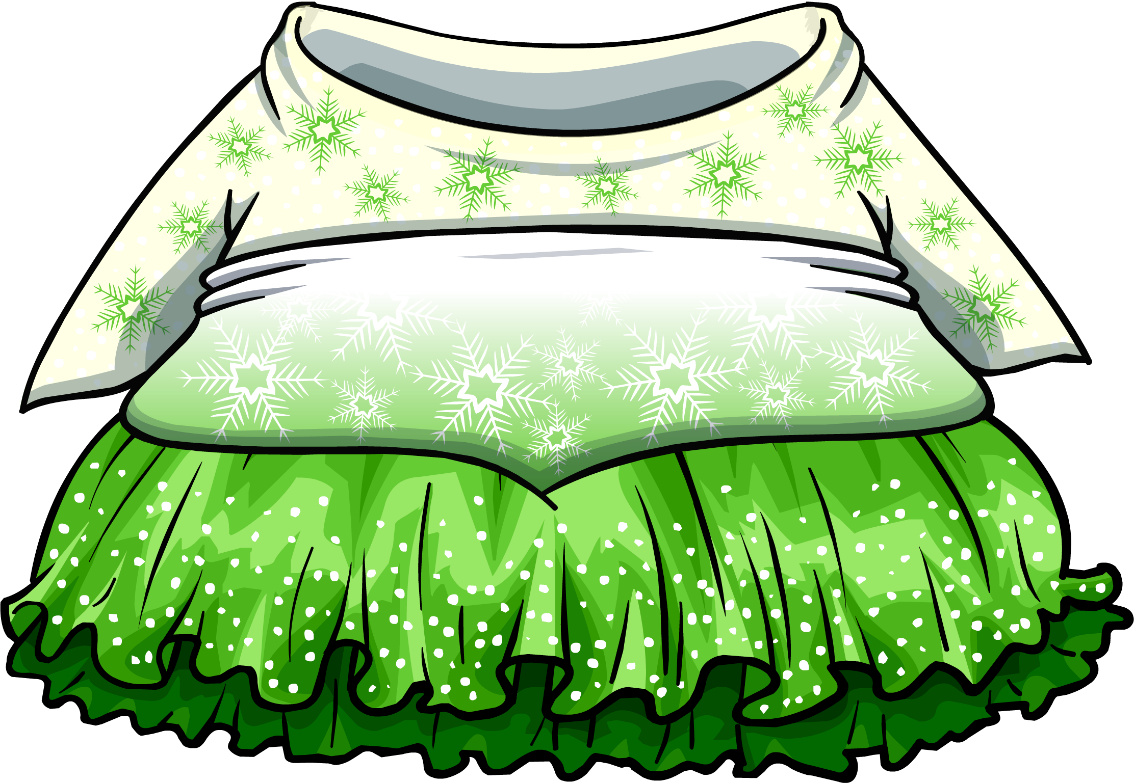 Floating On Ice Dress (2224x1537), Png Download