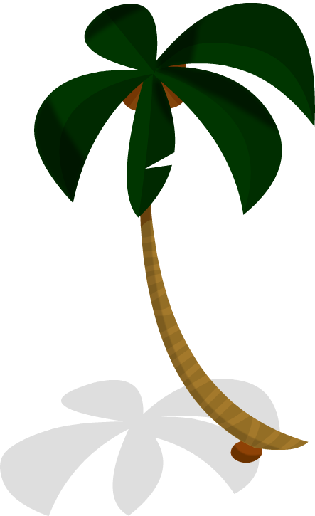 Palmera Tropical - Imagui - Palmera Tropical (443x725), Png Download