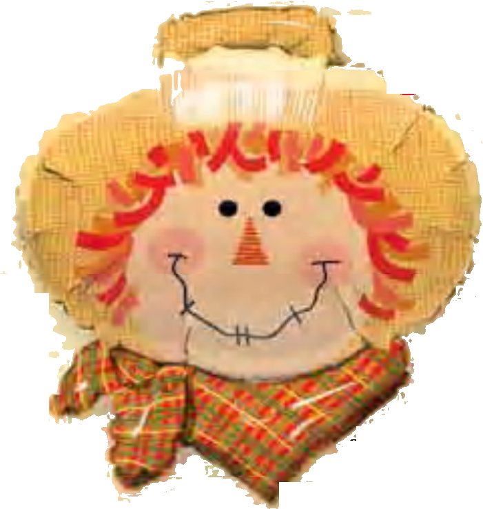 Espantapajaro - Scarecrow Head Foil Mylar Balloon | 26" | Unpackaged (743x764), Png Download