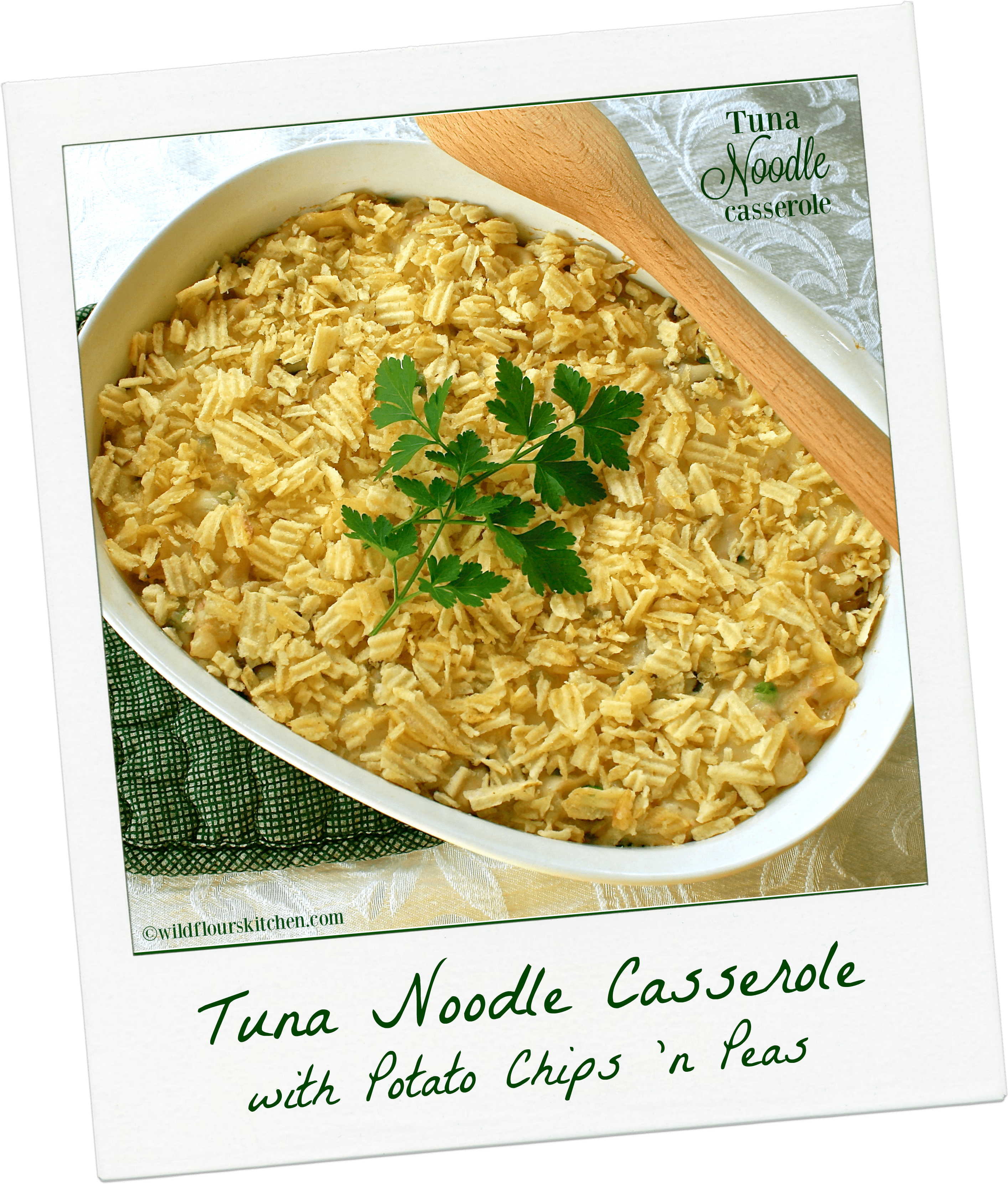 Tuna Noodle Casserole With Potato Chips 'n Peas - Tuna Casserole (2857x3339), Png Download