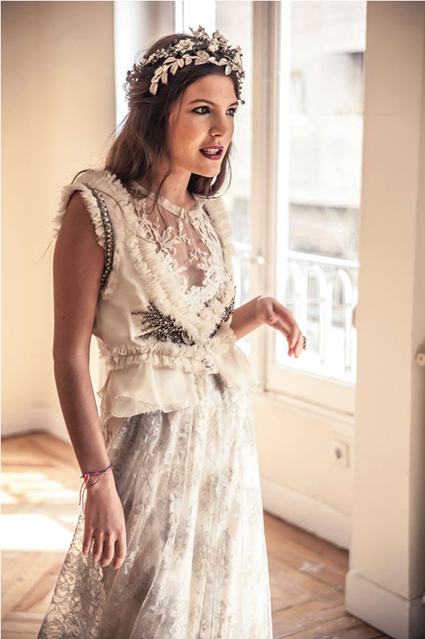 Trajes De Novia - Vestido Novia Helena Mareque (1026x1011), Png Download