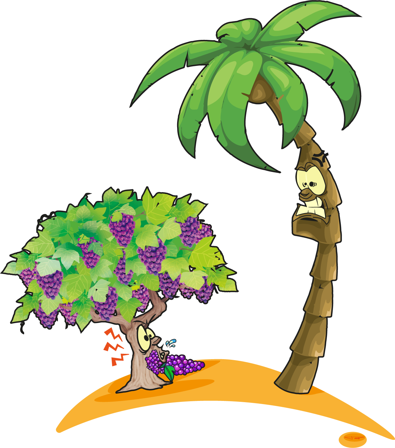 Disputation Poems Are Texts That Feature Discussion - Palm Trees (1260x1427), Png Download