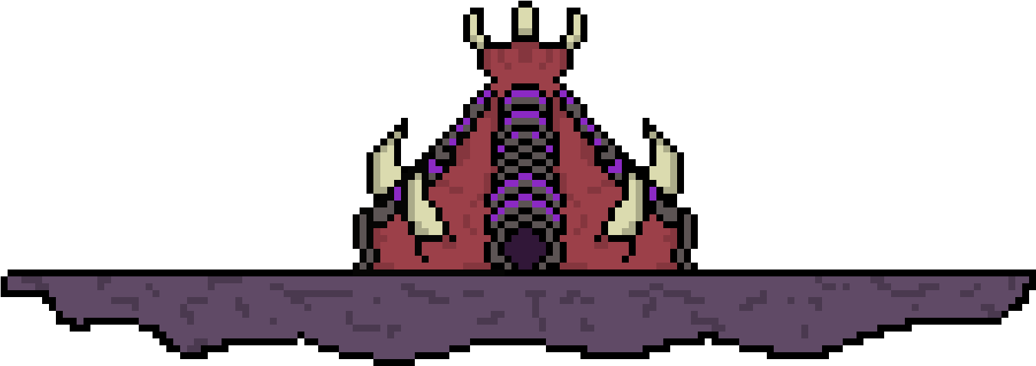 Zerg Hatchery - Pixel Art (1580x690), Png Download