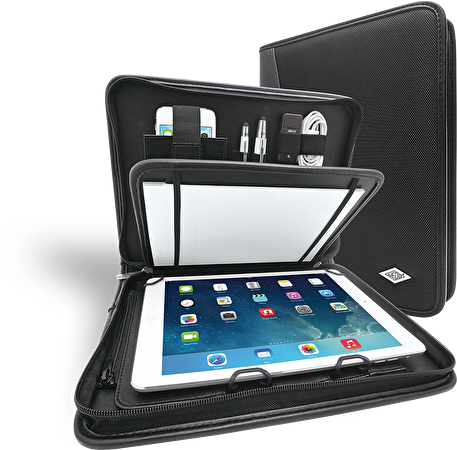58 75901 - Wedo Organizer Elegance Zipped Folder - Black (900x490), Png Download