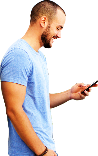 Seja Nosso Cliente - Mexendo No Celular Png (316x500), Png Download