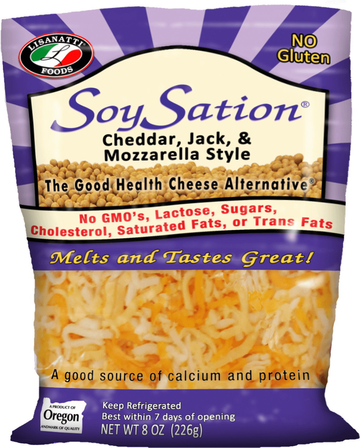 Soy Cheddar, Jack, & Mozzarella Shreds - Fred Meyer Vegan Cheese (1200x1500), Png Download