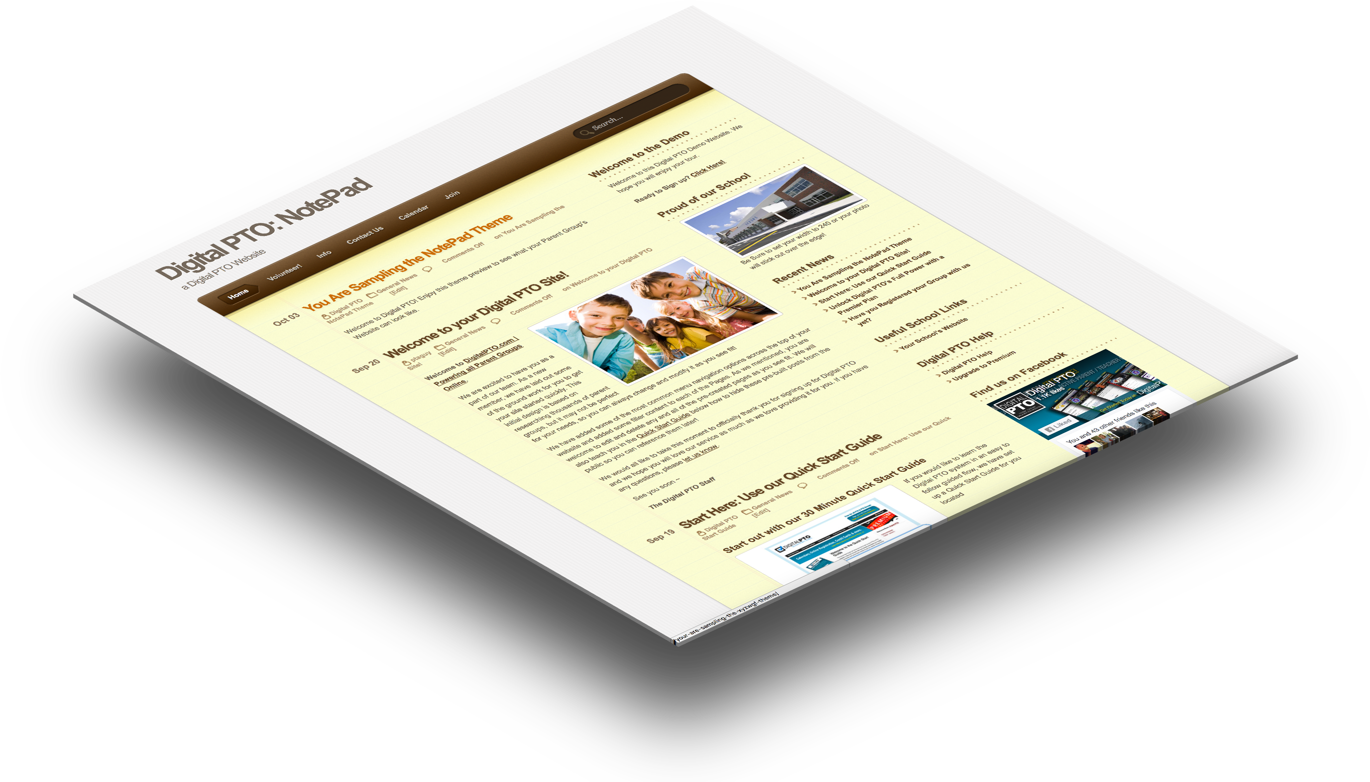This Theme Looks A Lot Like A Yellow Legal Pad And - Brochure (2735x1605), Png Download