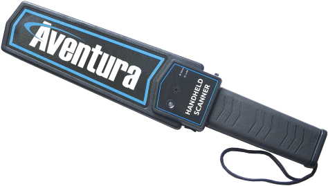 Aventura Handheld Metal Detector - Handheld Metal Detector | Wand Style Metal Scanner (480x281), Png Download