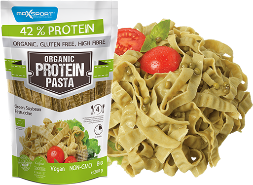 Green Soy - Max Sport Organic Protein Pasta 200 G (750x400), Png Download