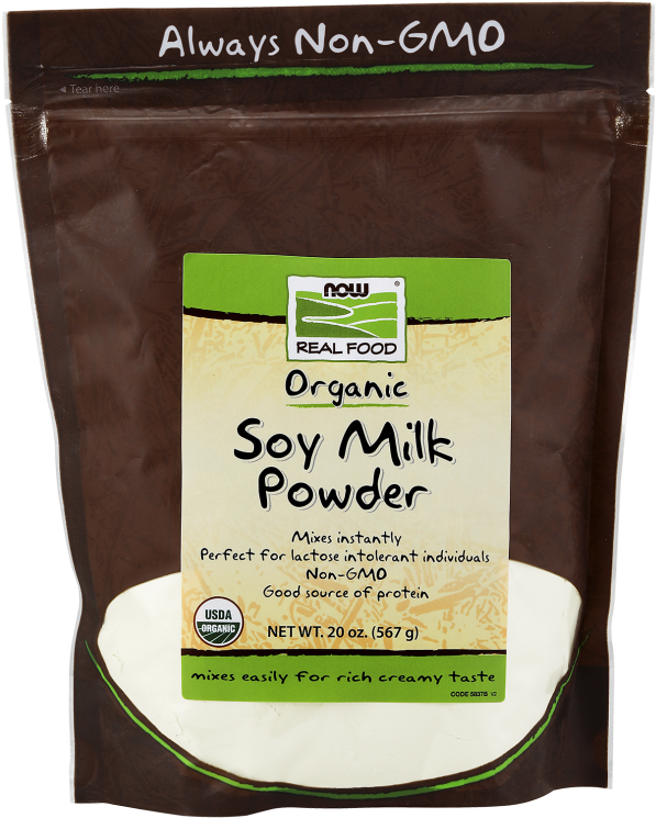 Soy Milk Powder, Organic - Now Foods - Instant Soy Milk Powder - 20 Oz. (620x792), Png Download