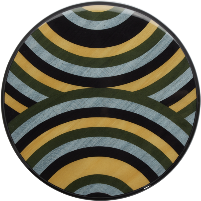 Striped Wood Lacquered Table Mat - Sun Belt Buckle (760x760), Png Download