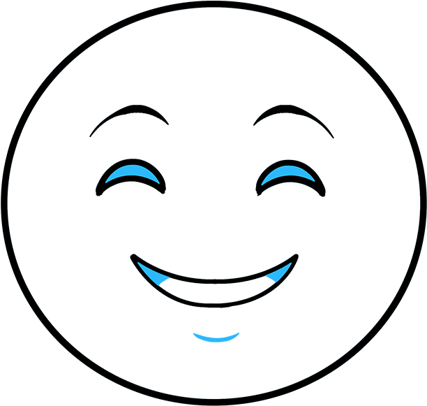 Download How To Draw Happy Face Emoji Emoji Png Image With No Background Pngkey Com