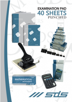 Treeline Examination Pad - Treeline Exam Pads 40 Sheet Feint & Margin - Punched (350x350), Png Download