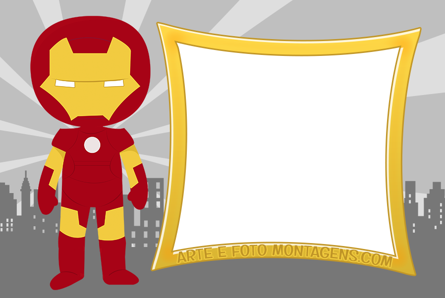 Homem De Ferro - Homem De Ferro Convite (898x602), Png Download