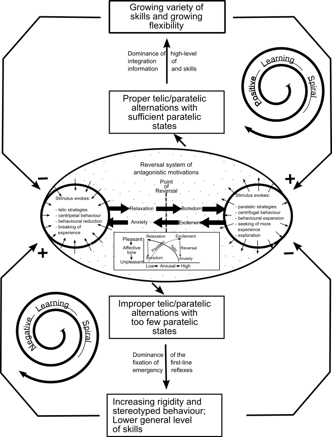 Positive And Negative Learning Spirals - Diagram (654x861), Png Download