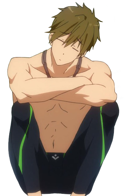 Domimi - Free Iwatobi Swim Club Makoto Transparent (500x645), Png Download