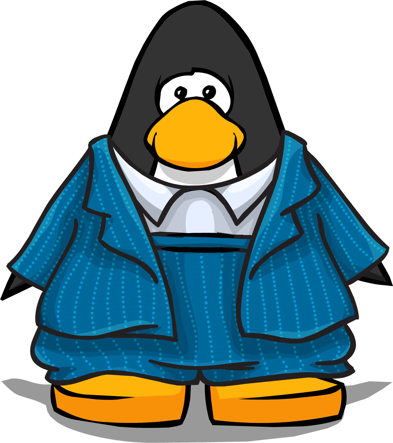 Blue Zoot Suit On Player Card - Club Penguin Cloud Wave Bracers (1380x1555), Png Download