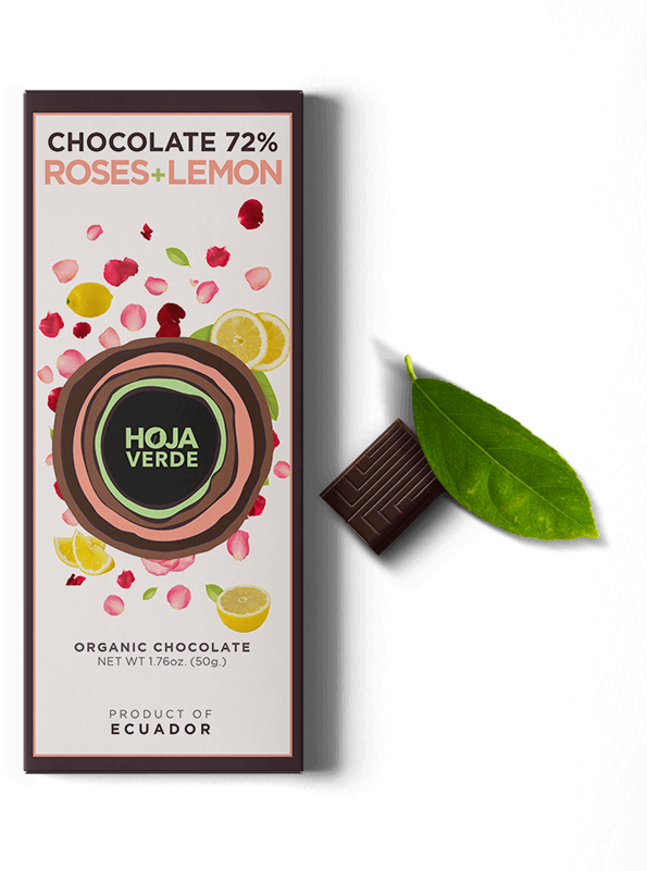 72% Roses Lemon - Hoja Verde Chocolate 2018 (800x800), Png Download
