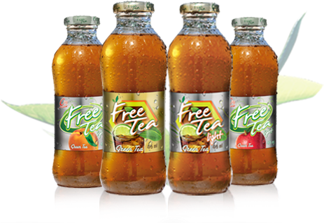 Bebida Hecha A Base De Extracto De Té Verde Y Limón - Free Tea Te Verde (463x366), Png Download