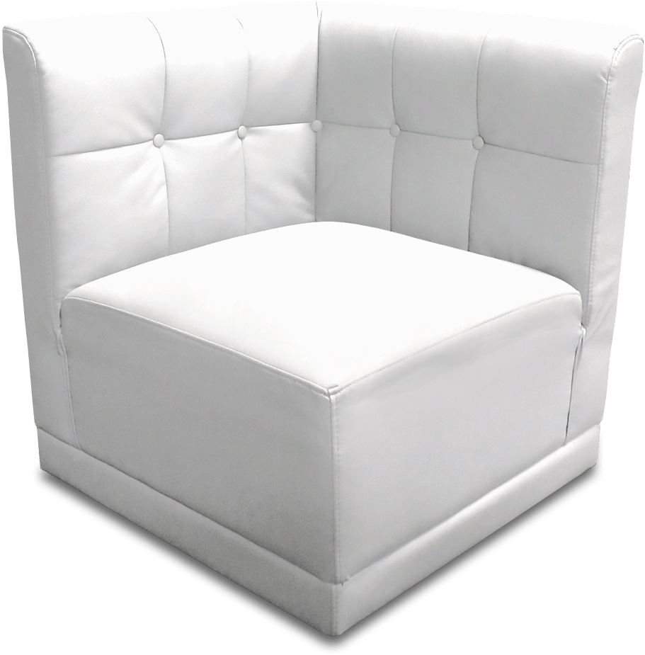 White Corner Front - Sleeper Chair (1015x1000), Png Download
